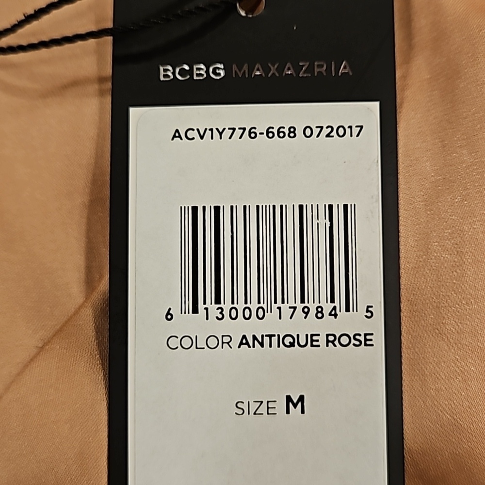 💕BCBGMAXAZRIA💕 Kayley Tank Top ~ Antique Rose Medium M NWT - Picture 9 of 12